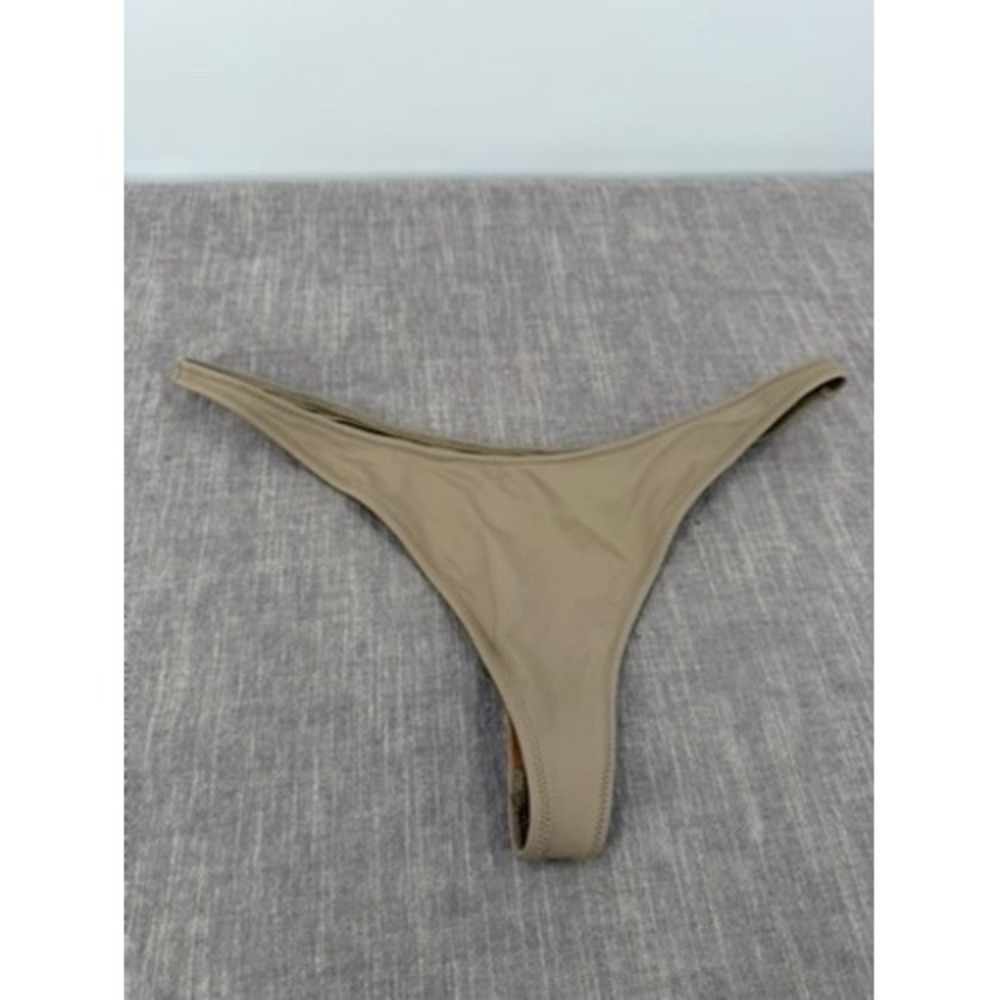 SKIMS Recycled Swim Thong Bikini Bottom Desert Tan Brown Size M Medium NWT